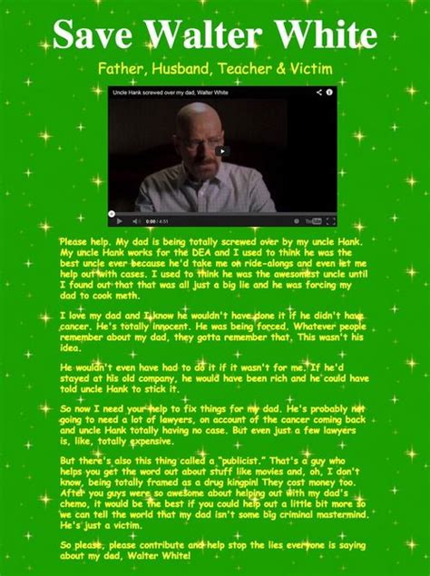 help walter white website.